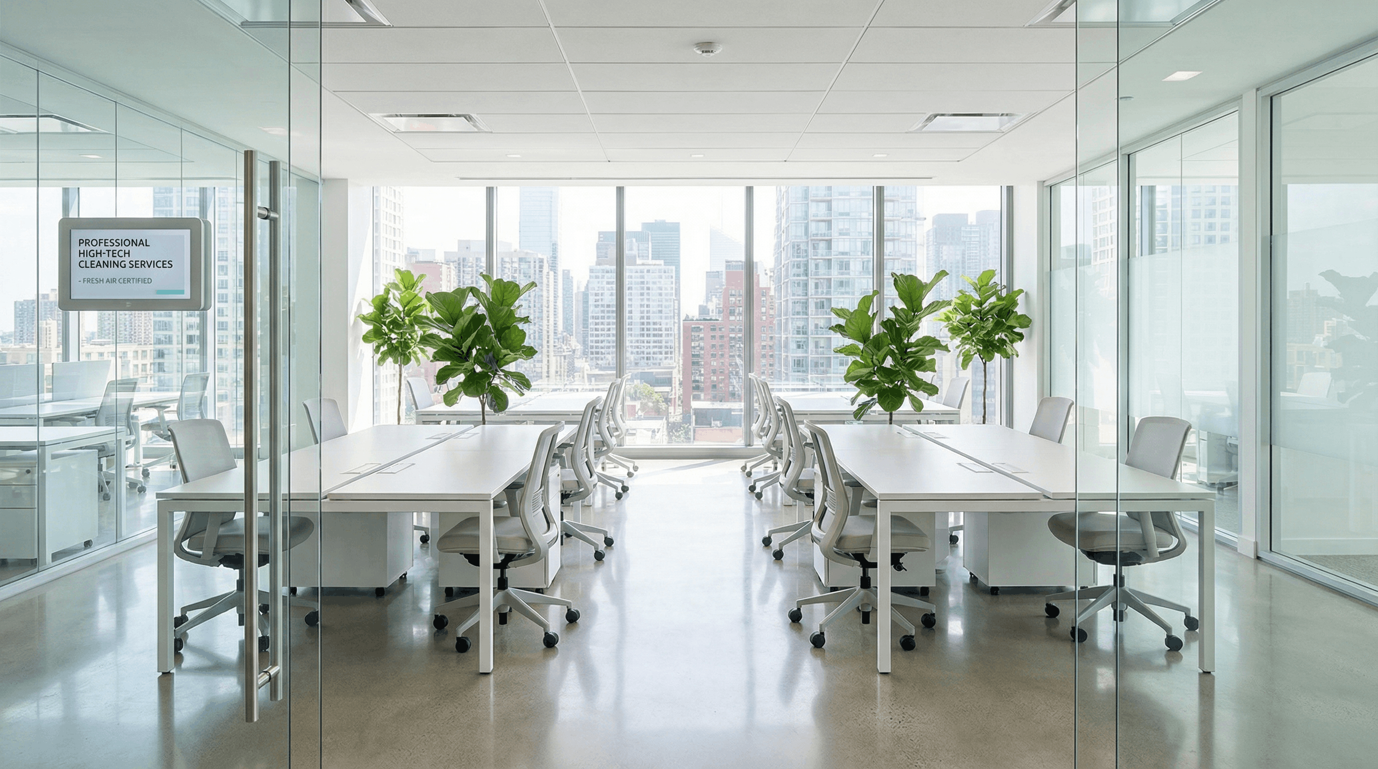 Bureau moderne et propre